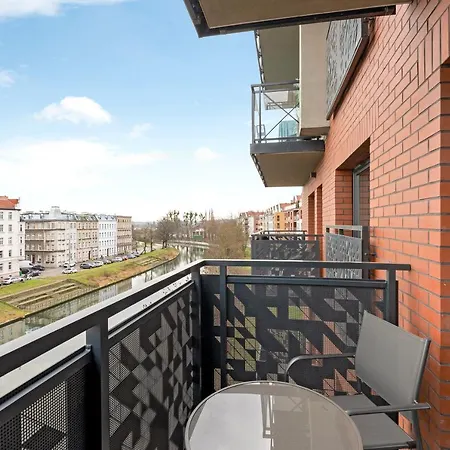 Dwie Motlawy Riverside & City Center By Downtown Apartments Danzig Exterior foto